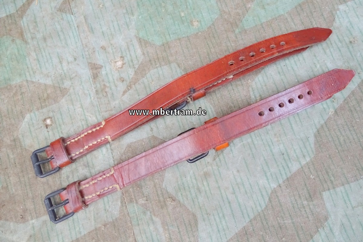 2x Wehrmacht Beriemung / Packriemen  / Schnallriemen ca. 31cm, 1941
