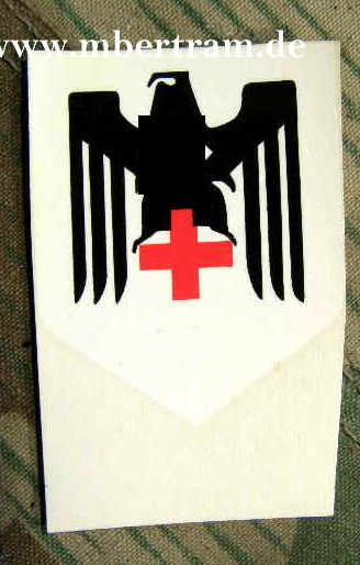 Replik: 1x Rotkreuz Helmwappen, Adler mit HK, hauchdünn