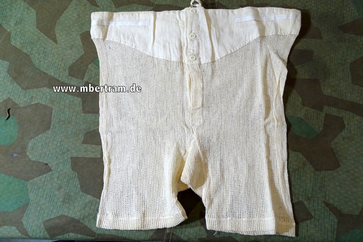 Wehrmacht Tropenbekleidung Unterhose kurz Gr. 3