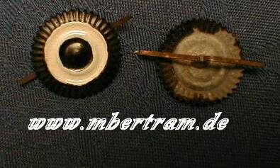 Mützenkokarde Preussen. Durchgeprägtes Blech.
