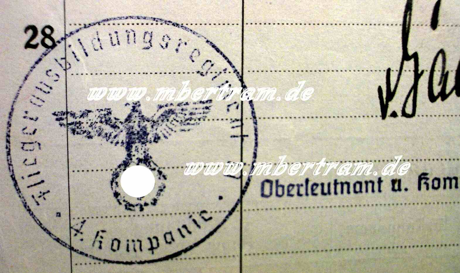 1310-15 8. LW Felddivision Wehrstammbuch 98K, P08, MG 17,15, 42