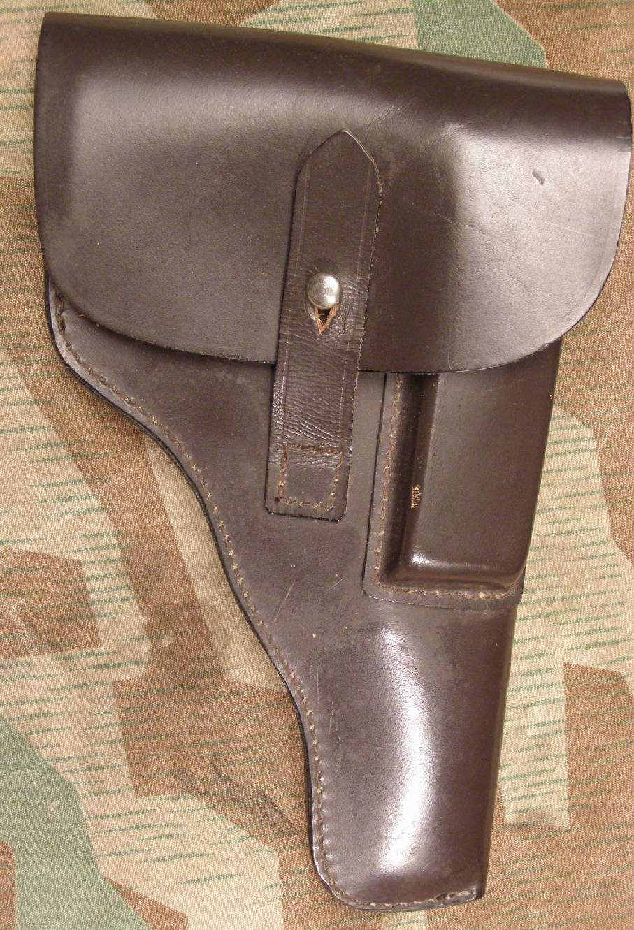 Echtleder Pistolentasche f. 9mm Pistole, P 38/ P 27,Makarov
