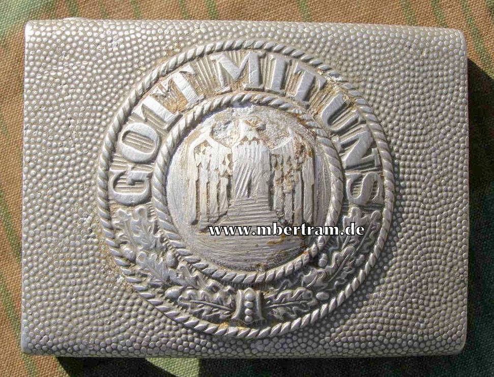 Wehrmacht Koppelschloß für Mannschaften, Alu, entnazt.