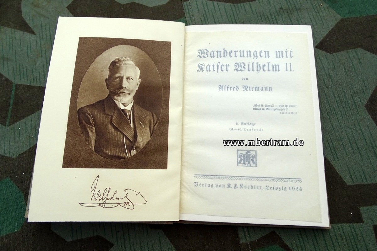 Niemann, Alfred: Wanderungen mit Kaiser Wilhelm I. 1924