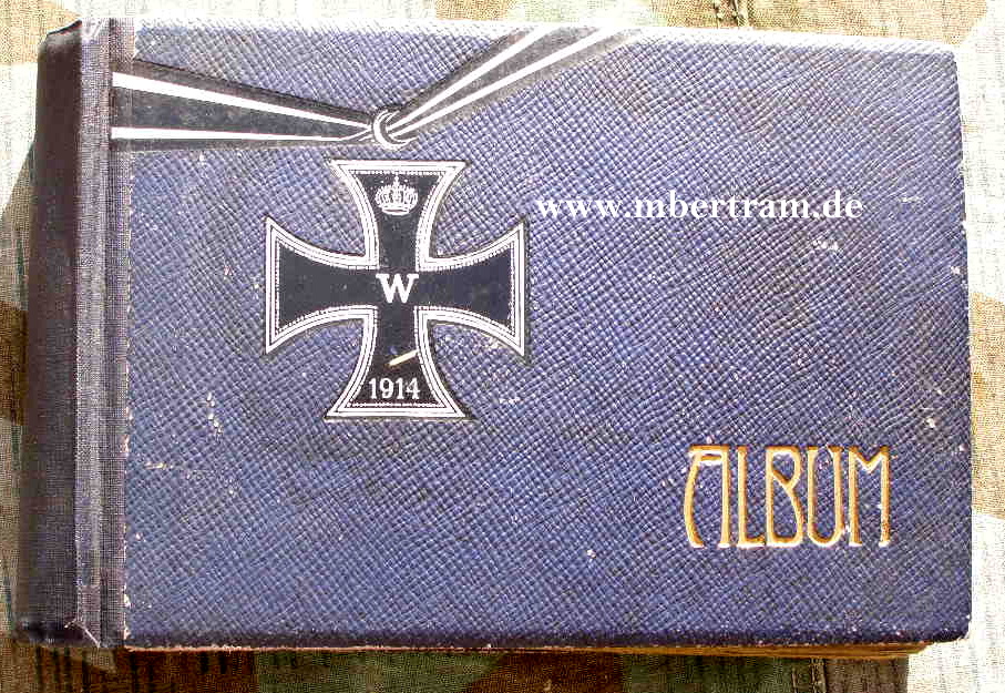 Patriotisches Postkarten Steckalbum 1. Weltkrieg