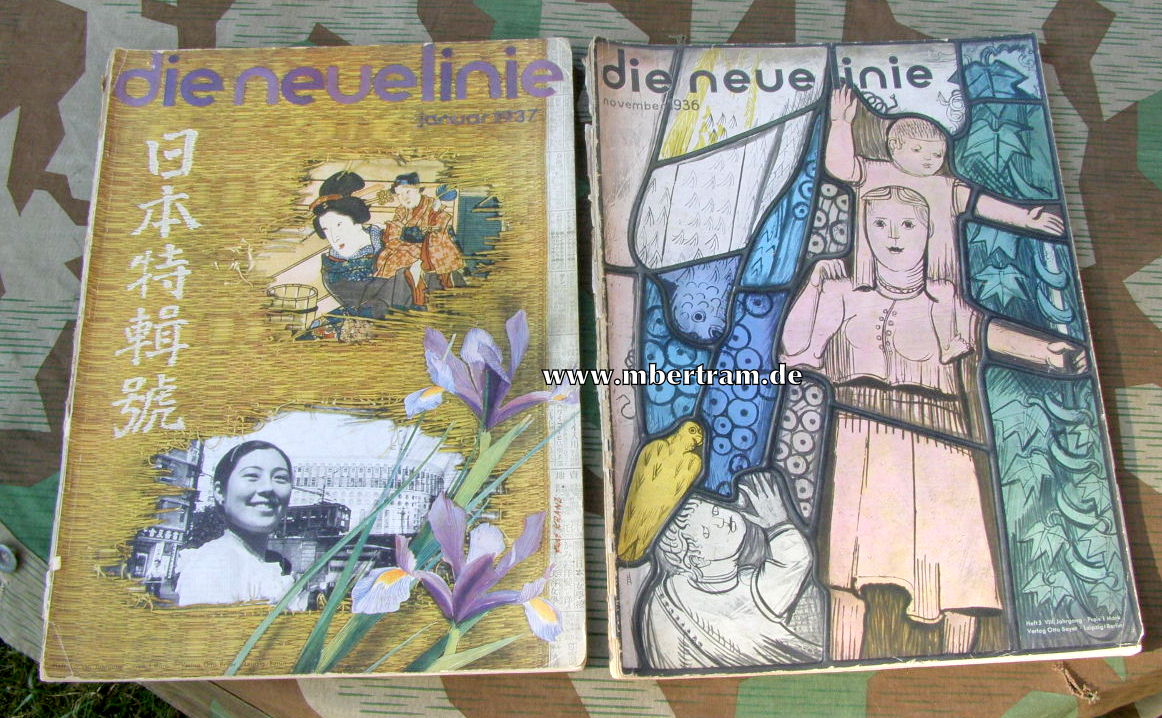 11168-8 22 ehem. hochwertige Zeitschriften " Die neue Linie" 1935-43