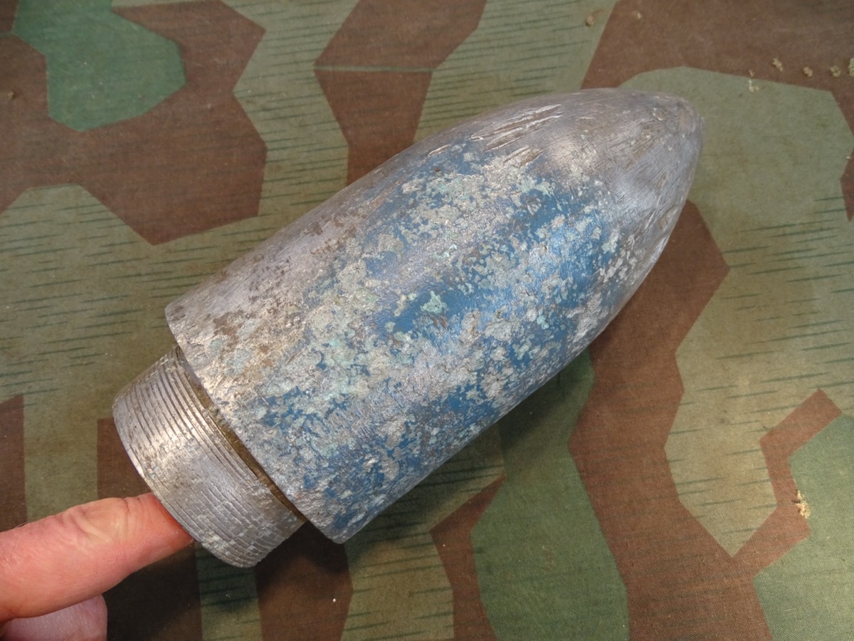 Blaues 89 mm Übungs Aluminium Projektil für große Granate
