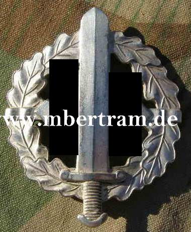 SA-Sportabzeichen Silber, Eisen, Typ 1, Sieper &amp; Sohn