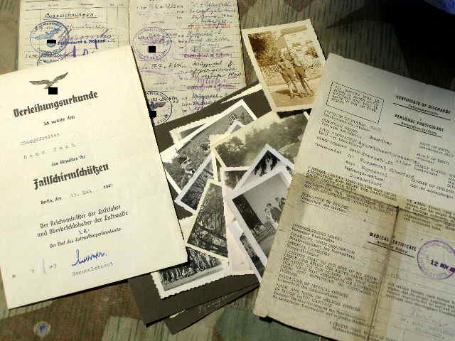 Soldbuch Fallschirmjäger: Fallsch.Sch.Abz., ErdkpfAbz.....