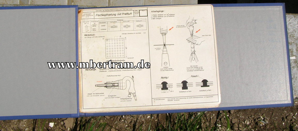 Lehrmitteltafeln Flugzeugbau, Reichsluftfahrtministerium, 1939