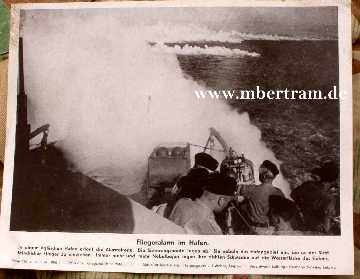 Flieger Alarm Ägäis, Sicherungsboote, Nebelbojen 20.1.44