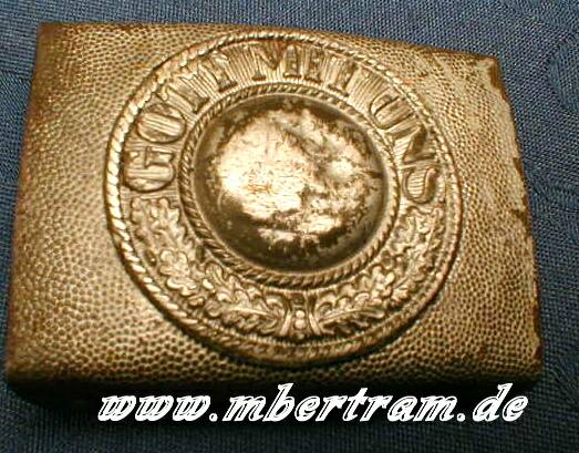 Deutsches Koppelschloss "Gott mit uns" 1945/46 für Polizei