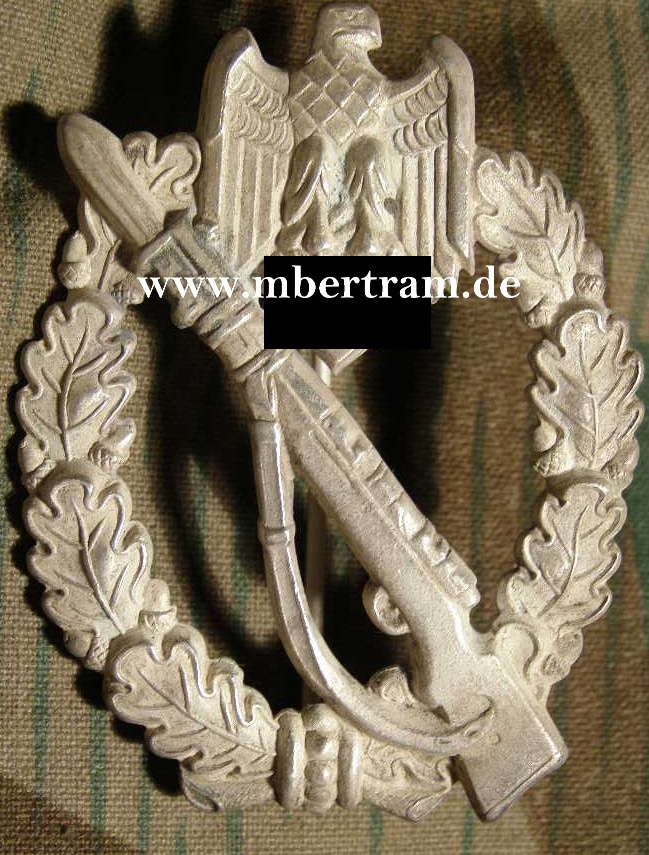 Infanterie Sturmabzeichen in Silber, Feinzink, Schön Erhalt.