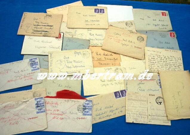 27 Feldpostbriefe aus der Zeit des 2. Weltkriegs, um 1943