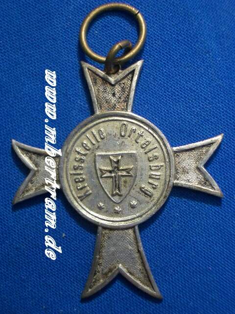 Kreuz des deutschen Heimatdienstes 11.7.1920, Ortelsburg