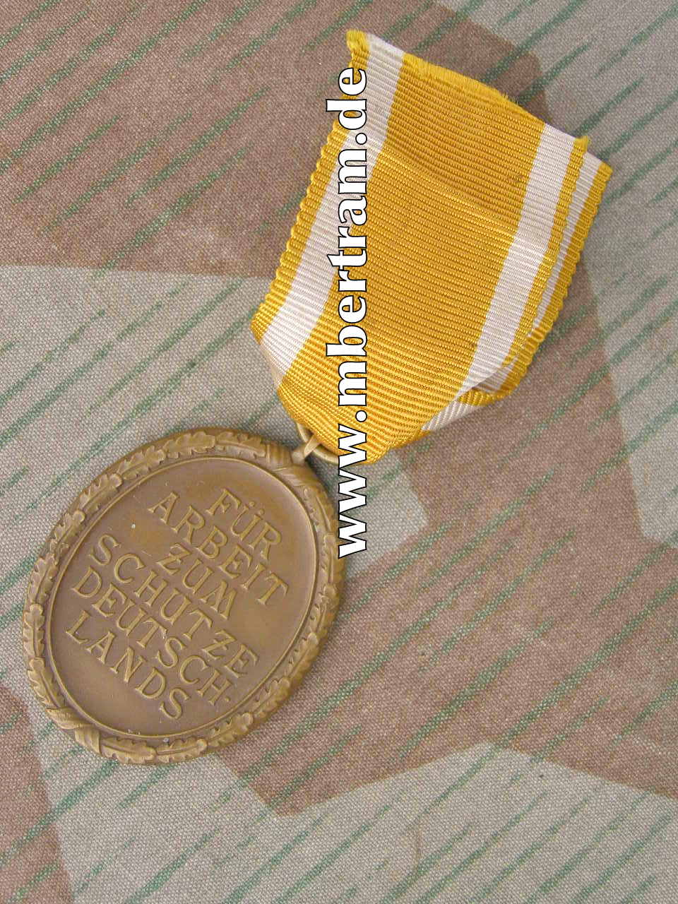 Deutsches Schutzwall Ehrenzeichen, Band, TOP Zustand