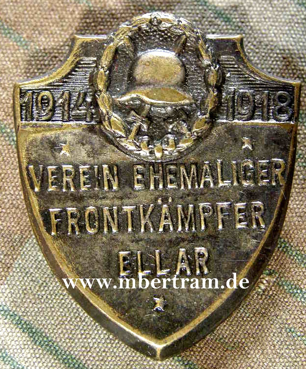 MITGLIEDSAB. VEREIN EHEM. FRONTK. ELLAR 1914-1918