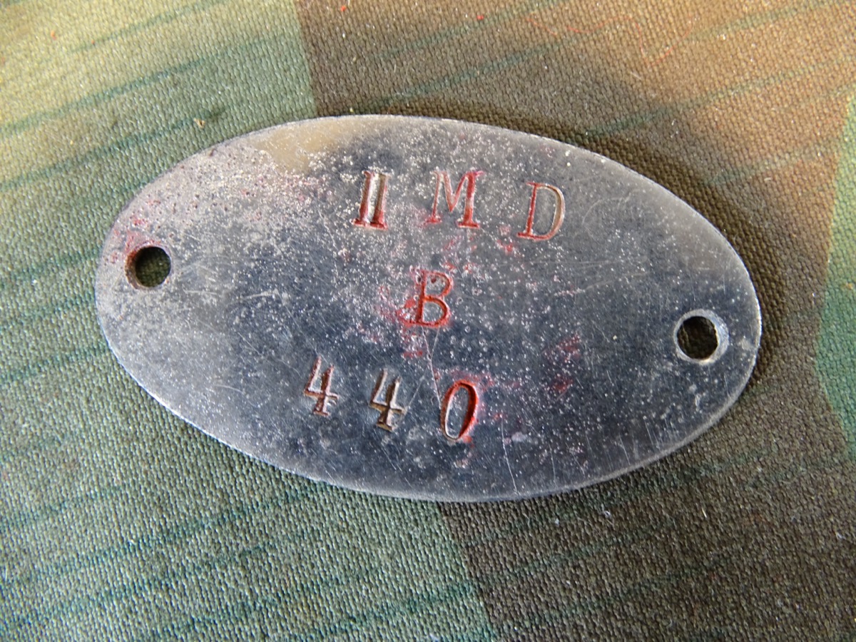 Erkennungsmarke 1. Weltkrieg II MD B 440 ( Matrosen Division) 