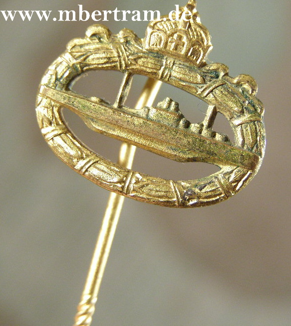 Kaiserliches U-Bootkriegsabzeichen - Miniatur , 16mm