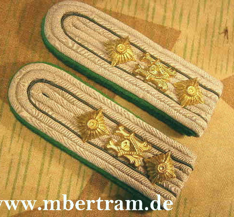 Paar Schulterklappen WH Beamter, Hptm., Feldbluse