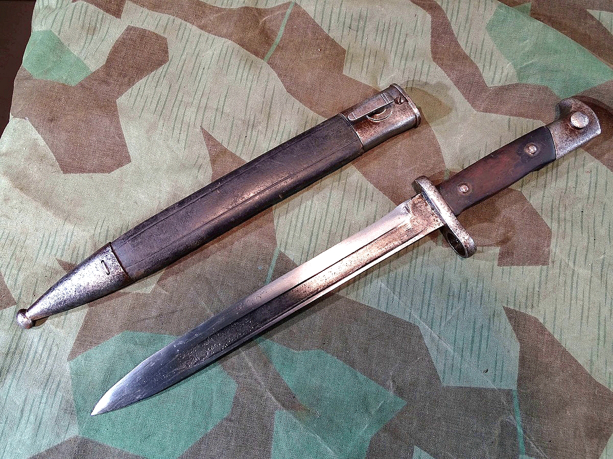 Seitengewehr M 1871/84, Weyersberg SG, Truppenstempel 5 Train Bataillon, 2. Sanitätskompanie, Waffe 146