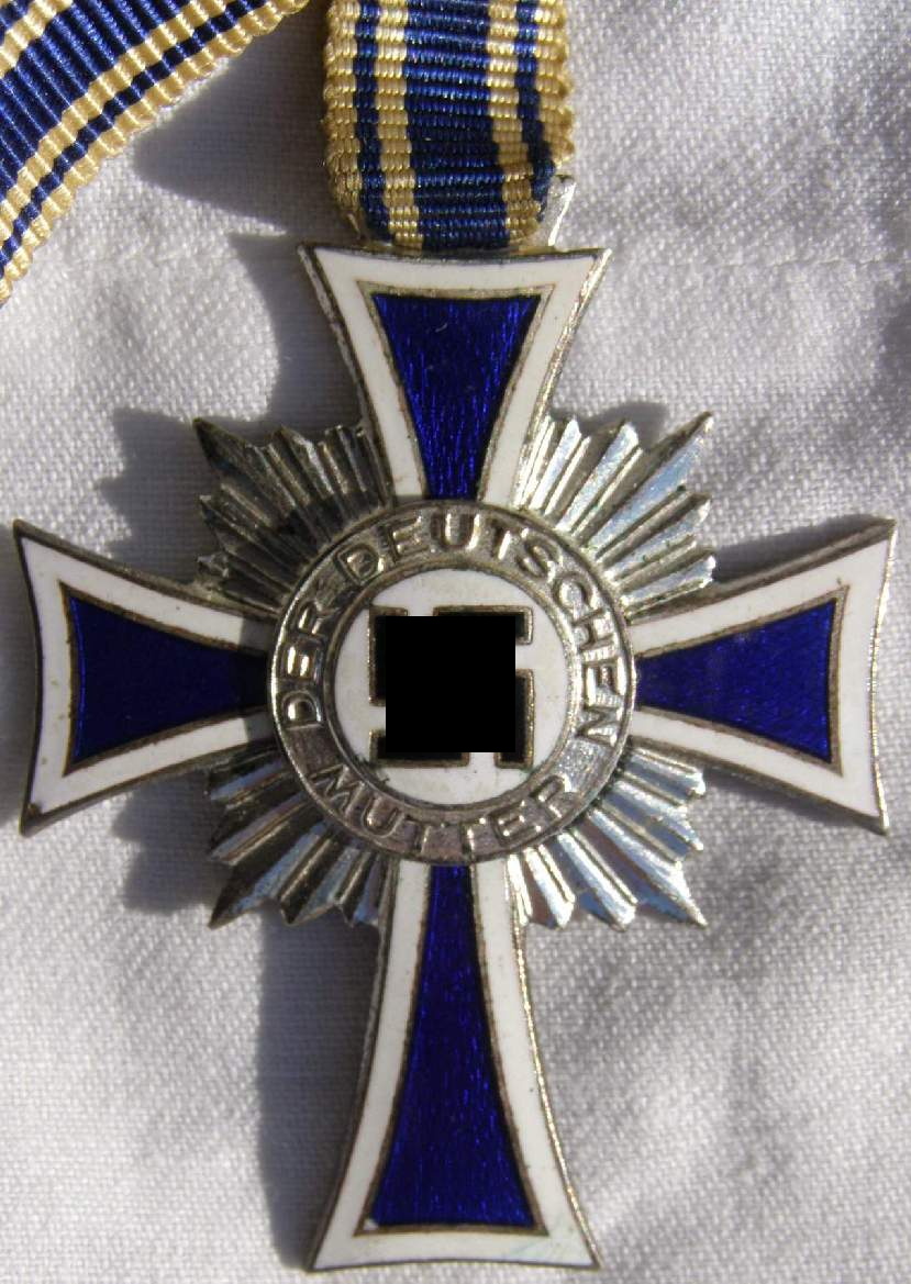 MUTTERKREUZ IN SILBER MIT BAND Zustand 2-