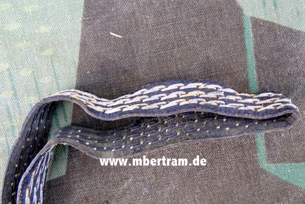 Wehrmacht Offiziers Portepee für Säbel und Seitengewehr, schmal, 3 Durchzüge