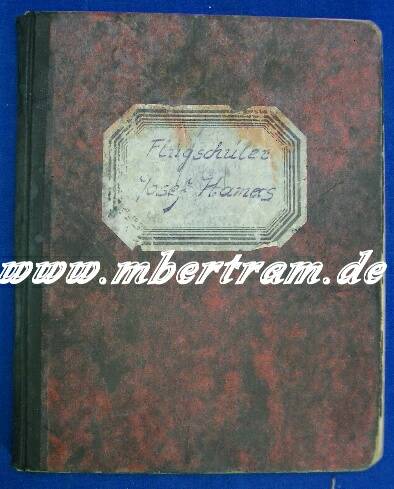 1206-28 Dokumente, Flugbücher und Fotoalbenkonvolut, Fluglehrer