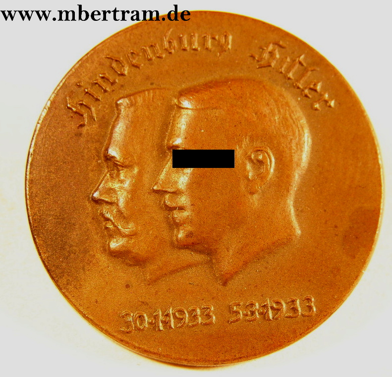 "Hindenburg Hitler" Abzeichen 30.1.1933  5.3.1933