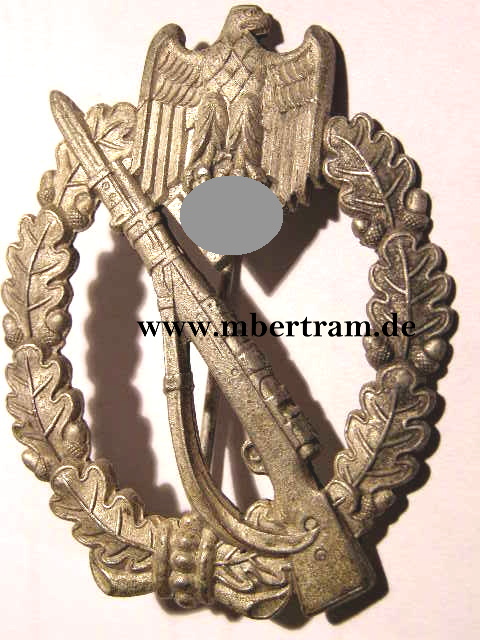 Infanterie Sturmabzeichen Silber. Späte Fertigung. Feinzink