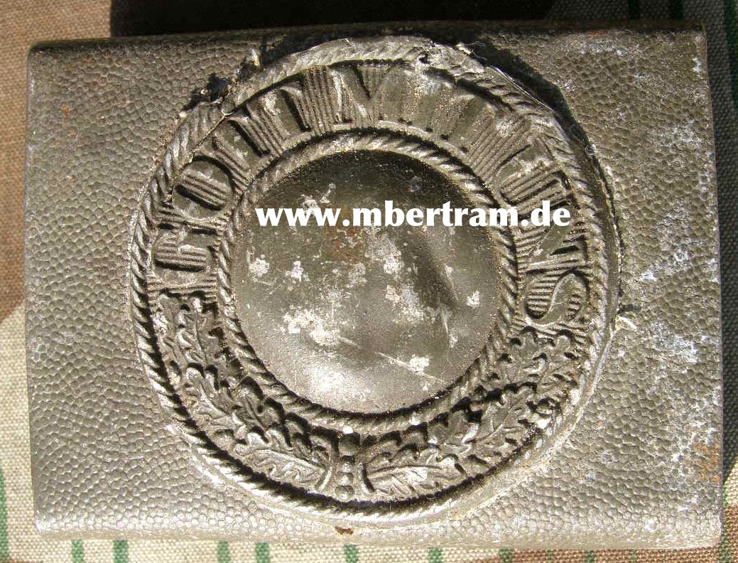 Koppelschloss "Gott mit uns" 1945/46 für Polizei, o. 2-Dorn