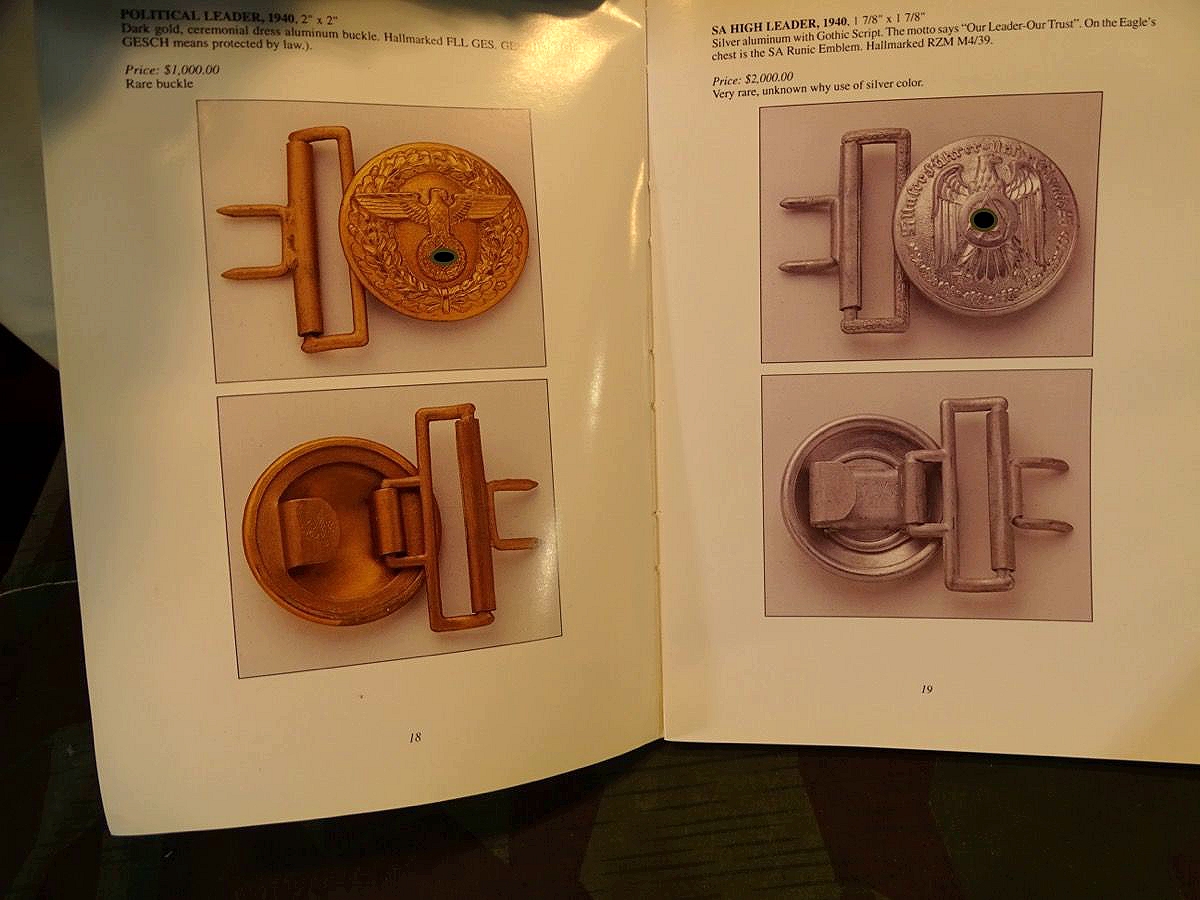 Koppelschloss Buch Third Reich Belt Buckles, von 1999, illustrated Handbook and price guide