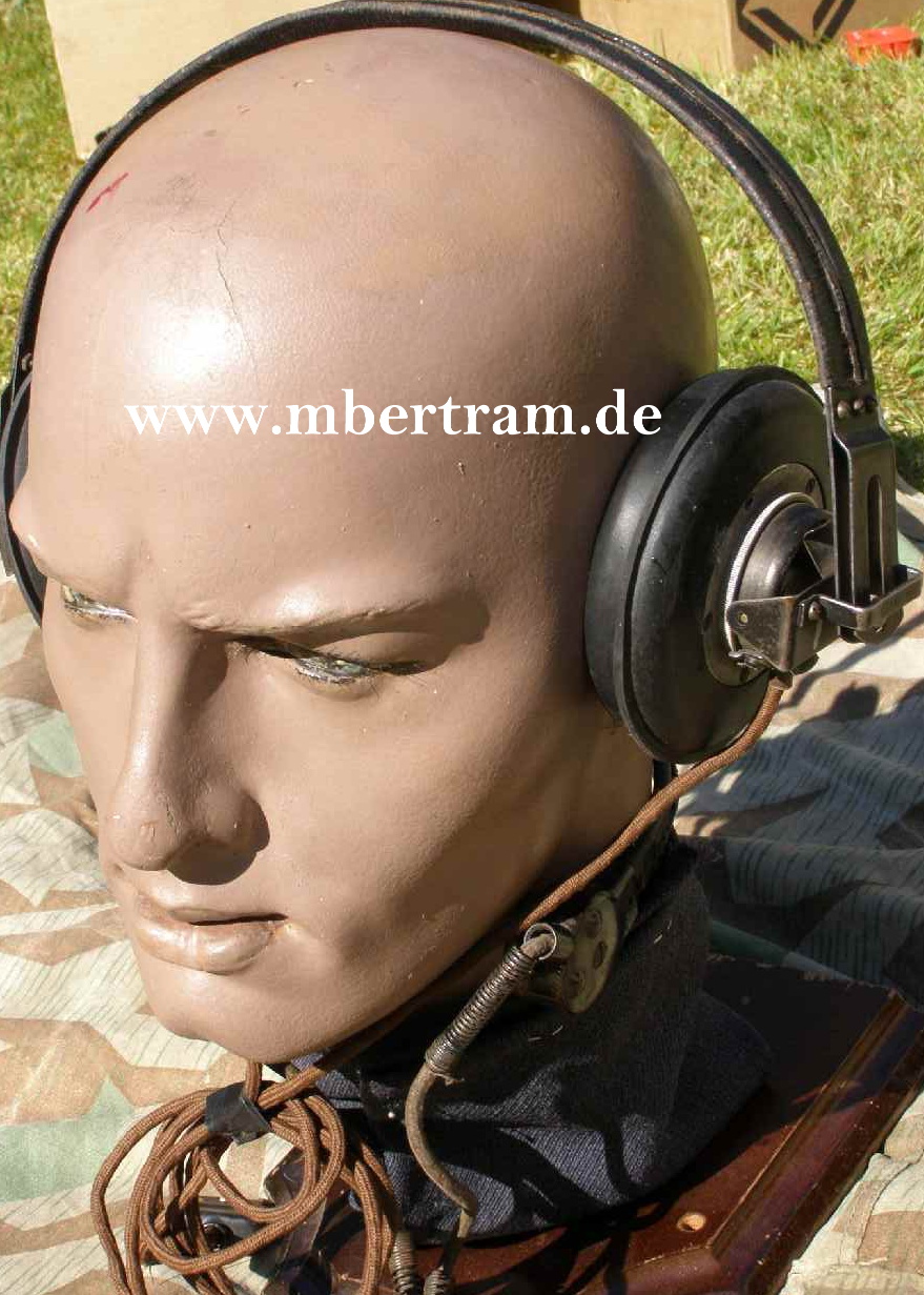 Panzer Fahrzeugkopfhörer mit Kehlkopfmikrofon