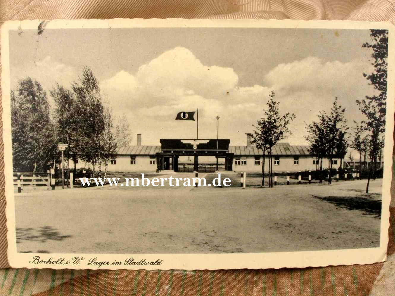 Postkarte Bochholt Lager im Stadtwald, gelaufen, 19.10.40