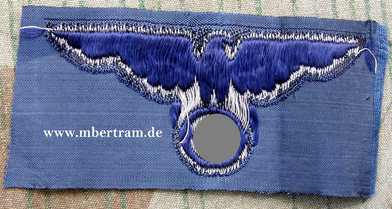Schiffchenadler f. Offiziere des Bahnschutzes, Bevo gewebt
