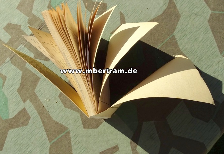 Wehrmacht Blanko Notitzformular des Flugwach- Kommandos von 1942