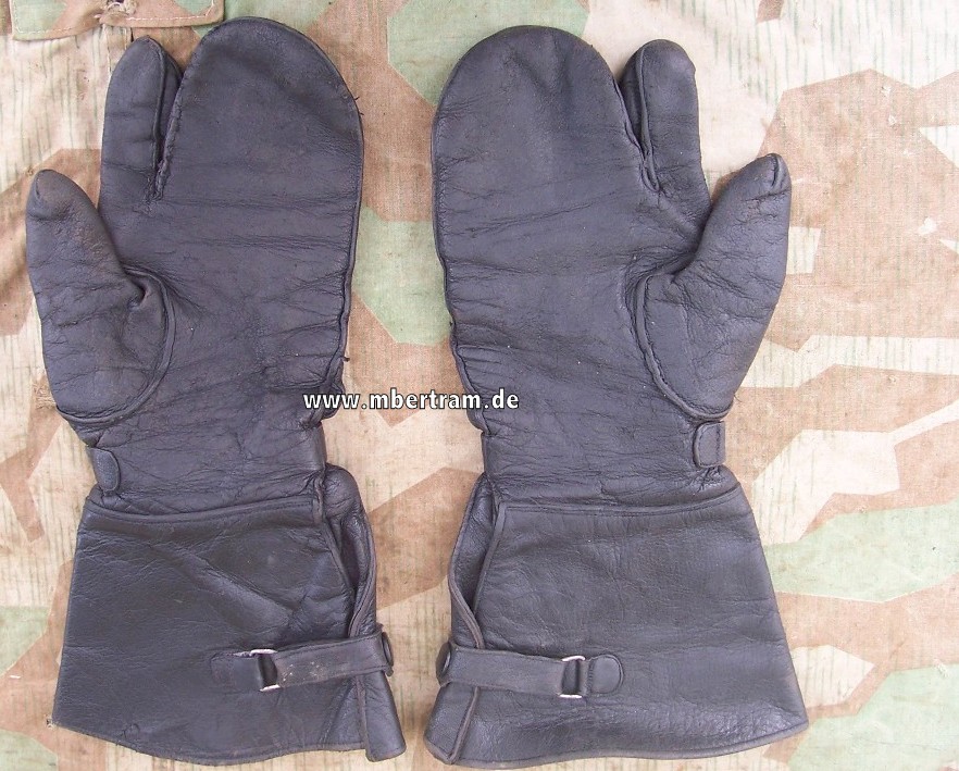 Kriegsmarine schwarze Lederhandschuhe 1939