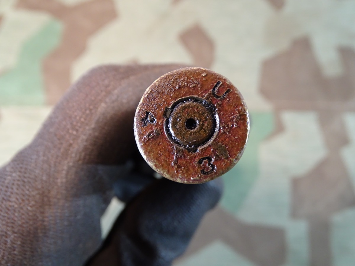 Alliierte Flugzeug Deko Bordwaffen Munition,  schweres 13,2mm MG, USA / Utah-Salt Lake City 1943