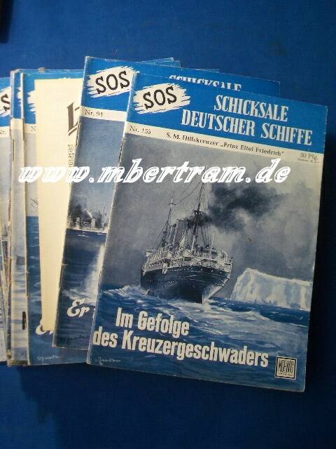 35x Schicksale deutscher Schiffe, P.Schuber, 1957