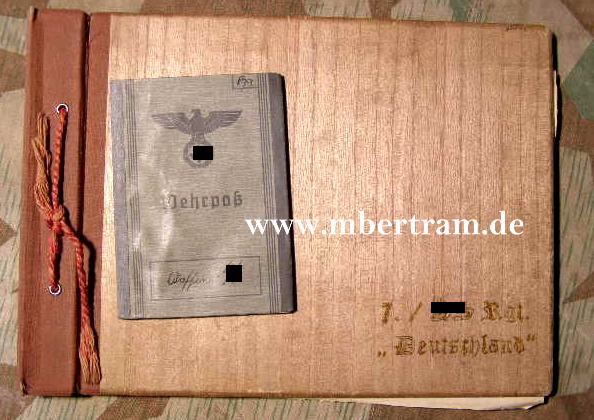 Wehrpass, Fotoalbum 2./W-SS Inf. Ers. Batl.III Brünn