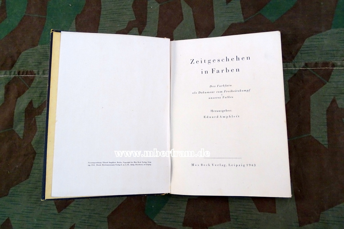 Zeitgeschehen in Farben. 1943, 143 Seiten, SEHR SELTEN !!
