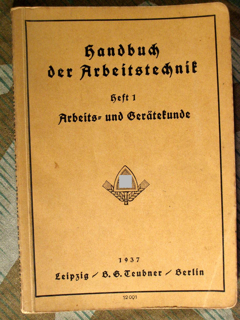 Dienstanweisung RAD: Handbuch für Arbeitstechnik Heft 1
