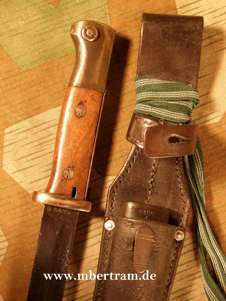 K 98 Seitengewehr M 84/98, Koppelschuh, Portepee, nrgl.
