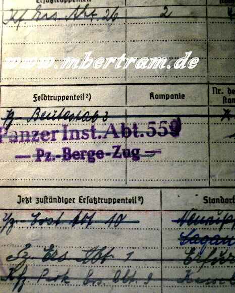 1005-15 Dokumente Pz.- Bergezug: Soldbuch, Verleihungs Urkunden