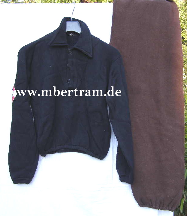 HJ Sportbekleidung für kalte Tage, bl. Oberteil, br. Hose