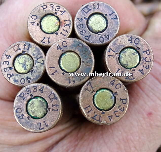 K 98/MG 34/42 Patronen, 8x57, P 334 1940, verkpf., Z 2-3