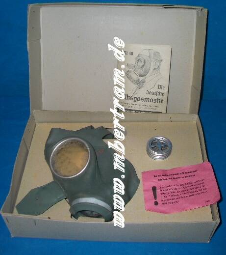 LS Volksgasmaske DM 40 "F" Pappkarton, Beschreibung, Filter