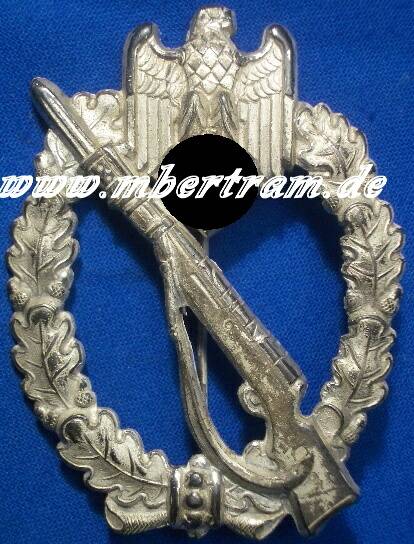 Infanterie Sturmabzeichen in Silber, Feinzink, gut Versilbert