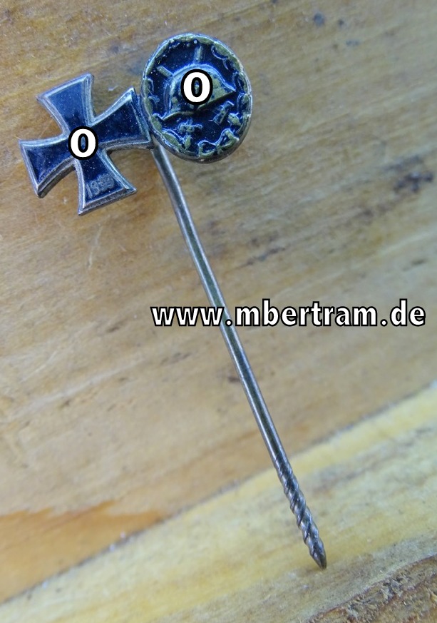 Eisernes Kreuz 1939 2. Klasse, Verwundeten Abz.  - Miniatur,  9 mm, L /15