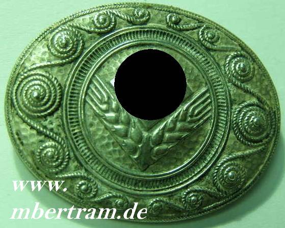RAD Weibliche Jugend Erinnerungsbrosche in Silber, J.B.u.Co.